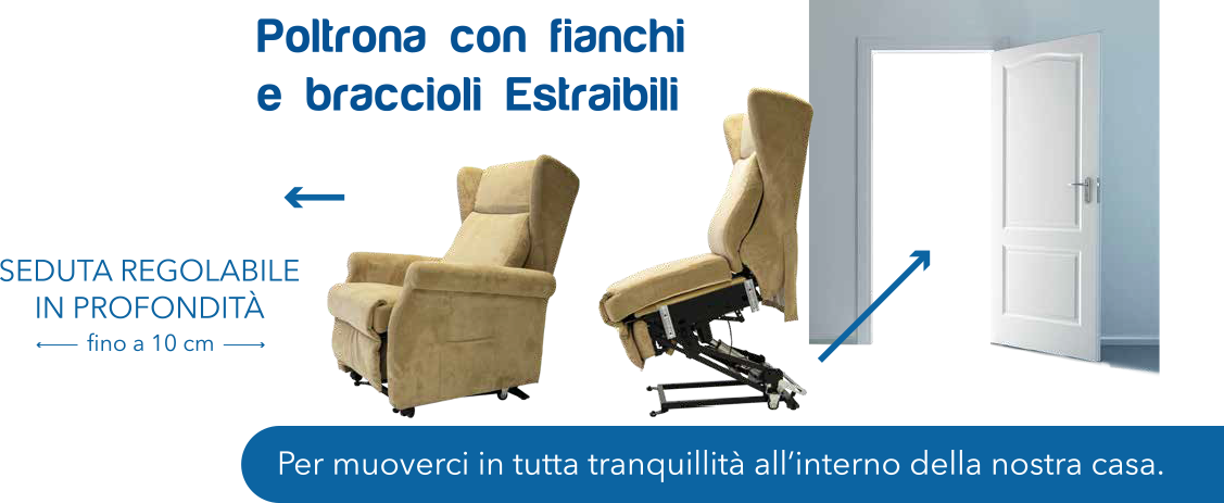 poltrona con braccioli